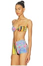 view 3 of 5 Lane Bikini Top in Chrysalis Vervid
