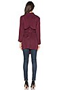 view 4 of 4 CARDIGAN DEVANT VOLANTÉ FAÇON ORIGAMI DOS TRENCH in Mahogany