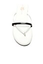 view 3 of 5 River Two Tone Flip Flop in White & Black