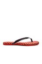view 2 of 6 Roee Zig Zag Flip Flop in Engine Red & Indigo