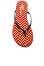 view 5 of 6 Roee Zig Zag Flip Flop in Engine Red & Indigo