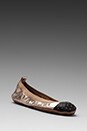 view 2 of 5 Two Tone Ballet Flat en Bronze/Black in Bronze & Black
