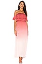 view 1 of 3 Ayana Dress in Rust & Peony Ombre Wash