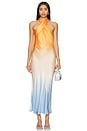 view 2 of 3 Manhattan Dress in Kumquat Ombre