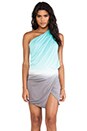 view 1 of 5 Sway Dress in Aqua & Grey Ombre
