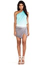 view 4 of 5 Sway Dress in Aqua & Grey Ombre