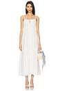 view 1 of 4 Floral Embroidered Dress in White