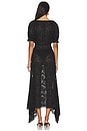 view 4 of 4 Puff Sleeve Lace Dress in Black