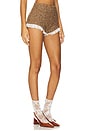 view 2 of 6 Lace Trimmed Herringbone Short in Hazelnut