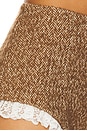 view 6 of 6 Lace Trimmed Herringbone Short in Hazelnut