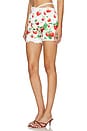 view 2 of 4 Lace Trimmed Shorts in Strawberry Print