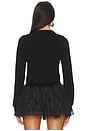 view 3 of 5 Floral Sequin Cardigan in Black