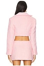 view 3 of 4 Faux Fur Cropped Jacket in Pink