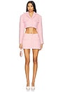 view 4 of 4 Faux Fur Cropped Jacket in Pink