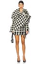 view 5 of 6 Houndstooth Mini Skirt in Black & White