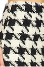 view 6 of 6 Houndstooth Mini Skirt in Black & White