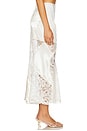 view 3 of 6 Lace Patched Mermaid Skirt in White