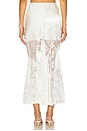 view 4 of 6 Lace Patched Mermaid Skirt in White