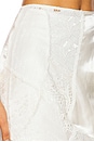 view 6 of 6 Lace Patched Mermaid Skirt in White