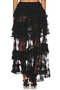 view 4 of 6 Lace Trimmed Maxi Skirt in Black