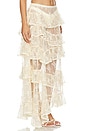 view 2 of 4 Lace Ruffled Maxi Skirt in Cream
