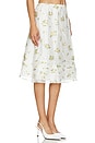 view 2 of 4 Midi Skirt in Yellow Florals