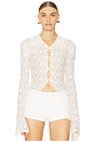 view 1 of 4 Lace Buttoned Blouse in Ivory