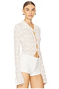 view 2 of 4 Lace Buttoned Blouse in Ivory