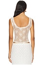 view 3 of 4 Fishbone Lace Top in Ivory