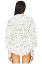 view 3 of 4 Blouse in Blue Rose Print