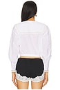 view 3 of 4 Lace Trimmed Blouse in White
