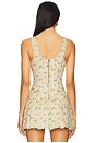 view 3 of 5 Corset Top in Rose Print