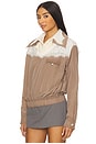 view 2 of 4 Retro Western Lace Pullover Top in Ivory & Hazelnut