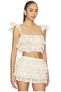 view 2 of 4 ТОП RUFFLE LACE TIER CAMI in Multi