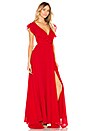 view 2 of 3 Full Bloom Maxi Dress in Red