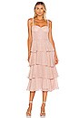 view 1 of 4 Gallery Dress in Lurex Blush Swiss Dot