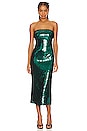 view 1 of 4 Ariana Dress in Emerald Sequin