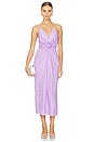 view 1 of 3 Adina Dress in Linen Lilac