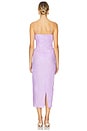 view 3 of 3 Adina Dress in Linen Lilac