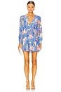 view 1 of 3 Renee Dress in Blue Lagoon Kiss