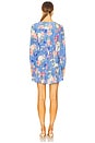 view 3 of 3 Renee Dress in Blue Lagoon Kiss