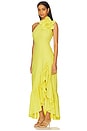 view 3 of 4 Rocky Dress in Chartreuse Linen
