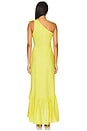 view 4 of 4 Rocky Dress in Chartreuse Linen