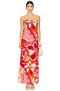 view 2 of 4 Domino Dress in Waikiki Red