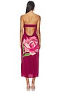 view 3 of 4 Nevada Dress in Destiny Flower Burgundy
