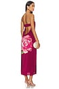 view 4 of 4 Nevada Dress in Destiny Flower Burgundy