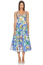view 1 of 3 Marisco Dress in Tropical Bliss Blue