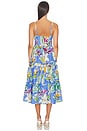 view 3 of 3 Marisco Dress in Tropical Bliss Blue