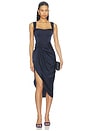 view 1 of 3 VESTIDO MIDI BILLY  in Navy