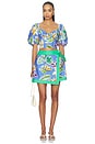 view 5 of 6 Kabi Skort in Tropical Bliss Blue